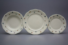 Plate set Alaska ECRU Sprays 18-piece AZL