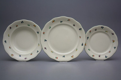 Plate set Alaska ECRU Sprays 18-piece AZL č.1