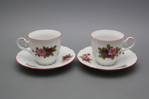 Coffee cup 0,18l and saucer Ofelia Elizabeth rose RL