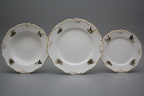 Plate set Marie Louise Gamekeepers 12-piece AGL LUX