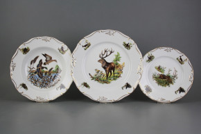 Plate set Marie Louise Gamekeepers 12-piece GGL LUX