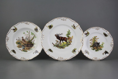 Plate set Marie Louise Gamekeepers 24-piece GGL LUX č.1