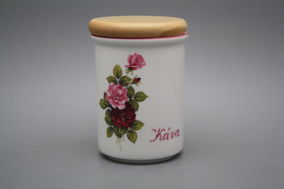 Box with wooden cover C - big Elizabeth rose RL č.1