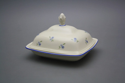 Butter dish square Alaska ECRU Forget-me-not Sprays AL č.1