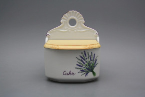 Wall box for sugar with wooden cover Lavender FL