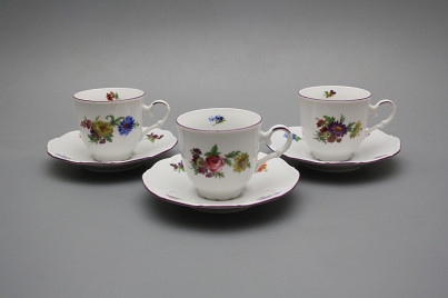 Cup high 0,135l with saucer Ofelia Bouquet FL č.1