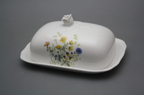 Butter dish small big Rokoko Flowering meadow BB