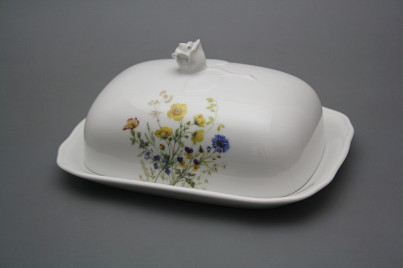 Butter dish small big Rokoko Flowering meadow BB č.1