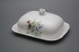 Butter dish small big Rokoko Flowering meadow BB č.2