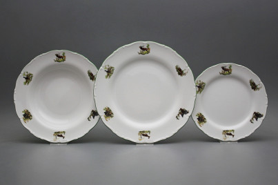 Plate set Ofelia Gamekeepers 18-piece AZL č.1