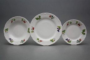 Plate set Ofelia Forest berries 18-piece ABB