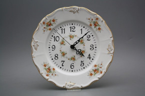 Plate clock Marie Louise Tea roses GL