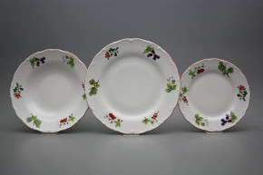 Plate set Ofelia Forest berries 18-piece ACL