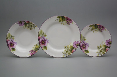 Plate set Ofelia Pansy 18-piece CFL č.1