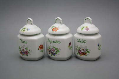 Spice jar 0,2l Meissen bouquet ZL č.1