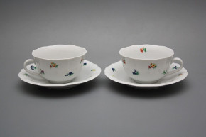 Cup low with saucer Rokoko Sprays BB