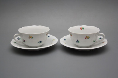 Cup low with saucer Rokoko Sprays BB č.1