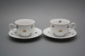 Tea cup 0,18l with saucer Ofelia Sprays BB