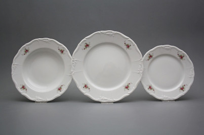 Plate set Marie Louise Pink roses 18-piece EBB č.1