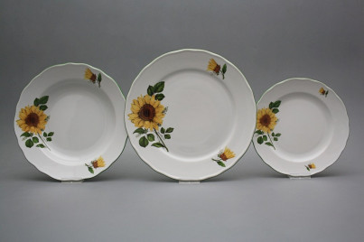 Plate set Rokoko Sunflowers 12-piece CZL č.1