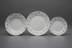 Plate set Rokoko Forget-me-not Sprays 18-piece ABB