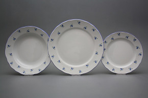 Plate set Rokoko Forget-me-not Sprays 18-piece AAL