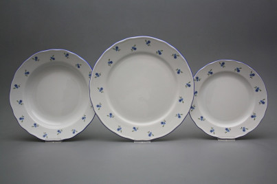 Plate set Rokoko Forget-me-not Sprays 18-piece AAL č.1