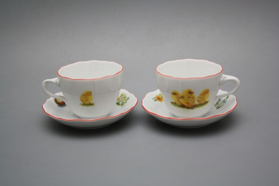 Cup high with saucer A2A1 Rokoko Easter CL č.1