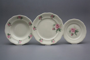 Plate set Alaska ECRU Claremont 18-piece BB