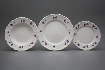 Plate set Marie Louise Violets 12-piece KBB č.1