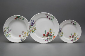 Plate set Rokoko Flowering meadow 12-piece CBB