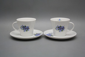 Cup high 0,2l with saucer Tom Forget-me-not BB