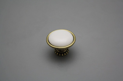 Rustic knobs Bohemia 35mm WHITE č.1