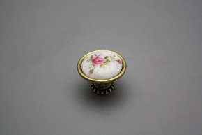 Rustic knobs Bohemia 35mm Pink roses