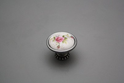 Rustic knobs Bohemia 35mm Pink roses FV č.1