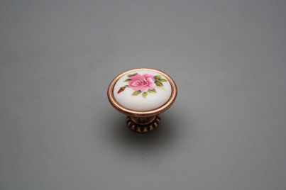 Rustic knobs Bohemia 35mm Elizabeth rose Pink CU č.1