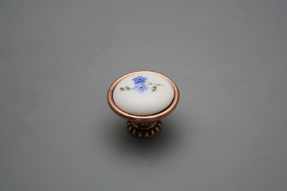 Rustic knobs Bohemia 35mm Forget-me-not Sprays CU č.1