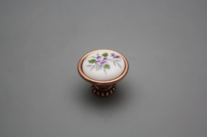 Rustic knobs Bohemia 35mm Scatter Violets CU č.1