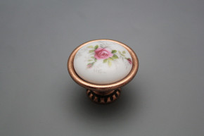 Rustic knobs Bohemia 40mm Pink roses CU