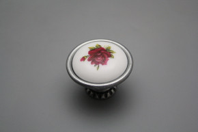 Rustic knobs Bohemia 40mm Elizabeth rose Red FV