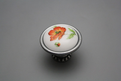 Rustic knobs Bohemia 40mm Meissen bouquet FV č.1