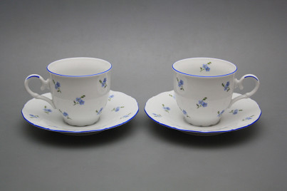 Coffee cup 0,18l and saucer Ofelia Forget-me-not Sprays AL č.1