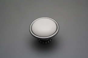 Rustic knobs Bohemia 40mm WHITE FV