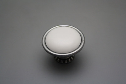 Rustic knobs Bohemia 40mm WHITE FV č.1