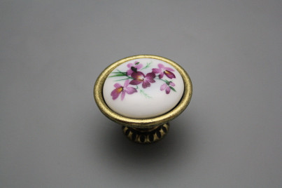 Rustic knobs Bohemia 40mm Sweet violets č.1