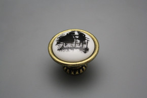 Rustic knobs Bohemia 40mm Rococo dolls