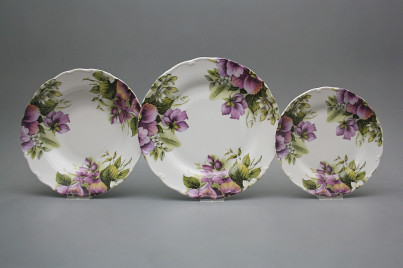 Plate set Ofelia Pansy 12-piece CsvBB č.1