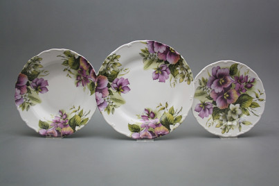 Plate set Ofelia Pansy 18-piece CsivBB č.1