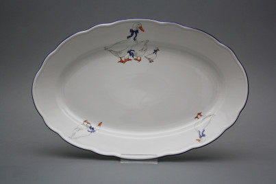 Oval dish 35cm Rokoko Geese CML č.1