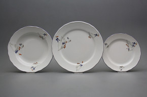 Plate set Rokoko Geese 18-piece CML